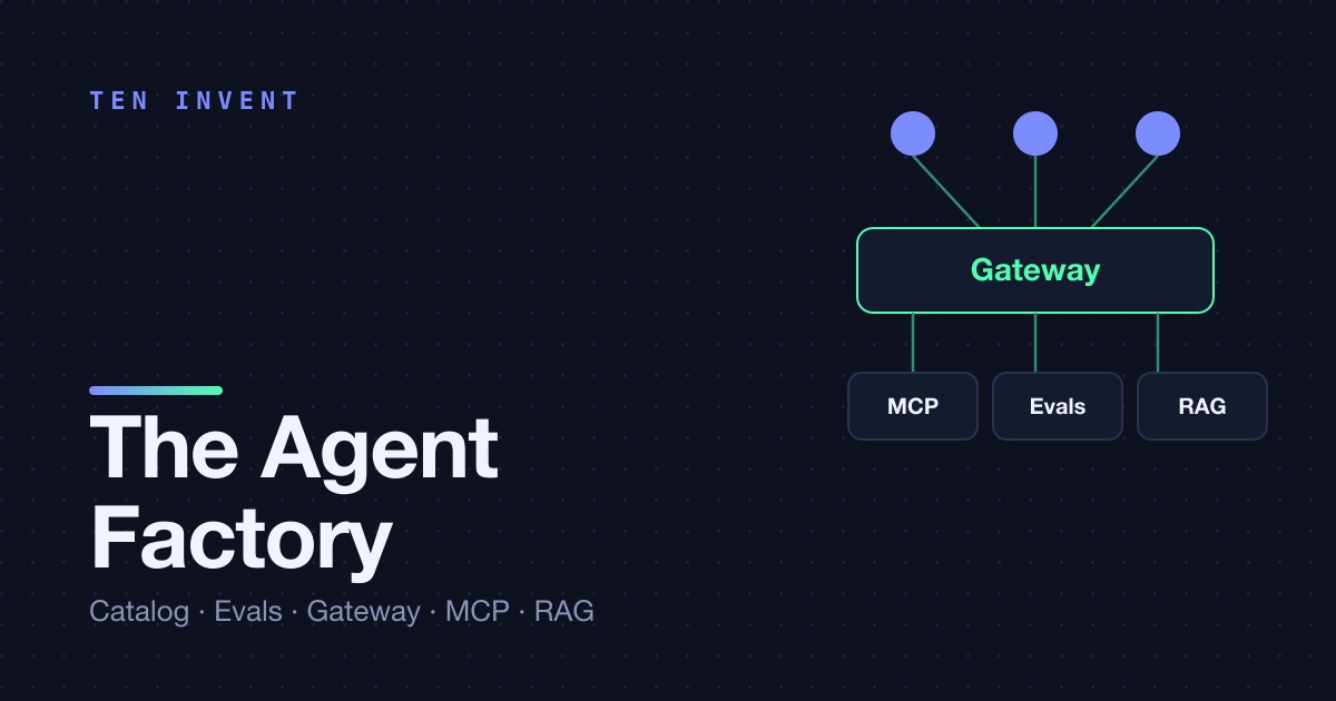 Don't Build an Agent. Build the Agent Factory.
