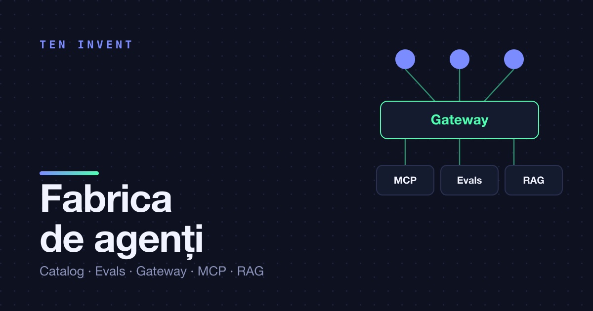 Nu construi un agent. Construiește fabrica de agenți.