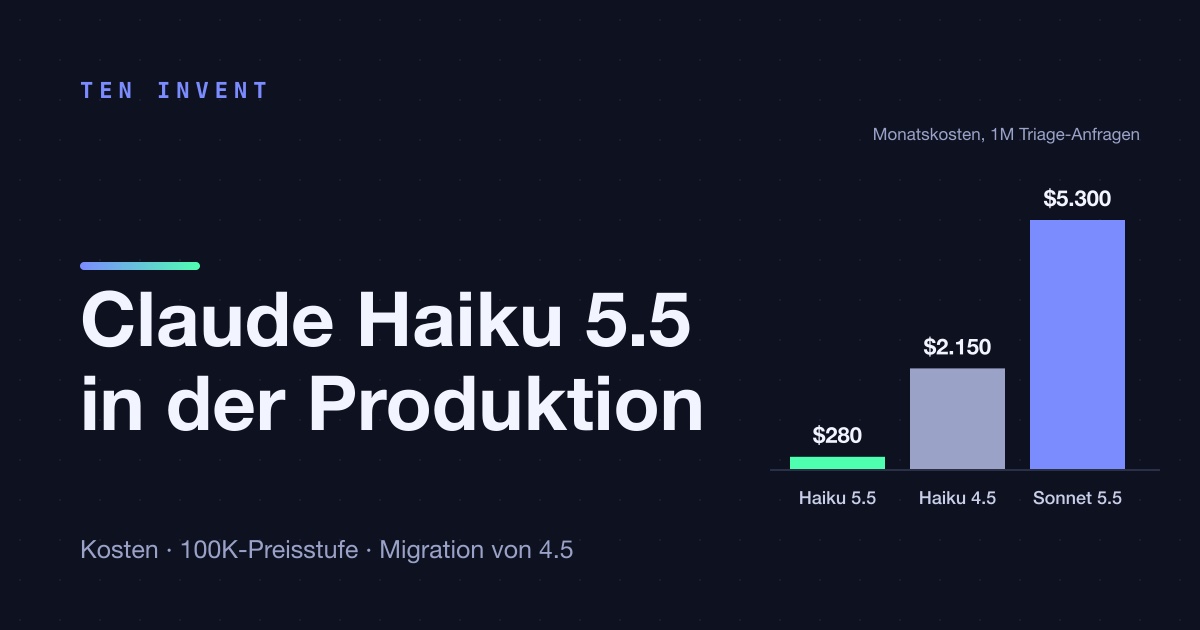 Claude Haiku 5.5 in der Produktion: wann das günstige Modell reicht